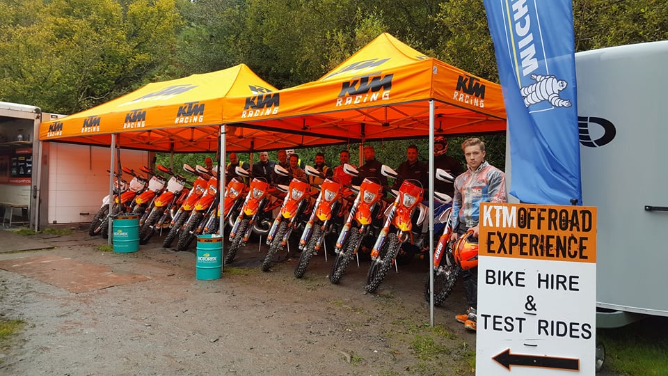 KTMOffRoadExp's tweet photo. Sunday 24th September KTM Enduro Experience - North Wales @KTM_UK https://t.co/a1WWpGod9Z
