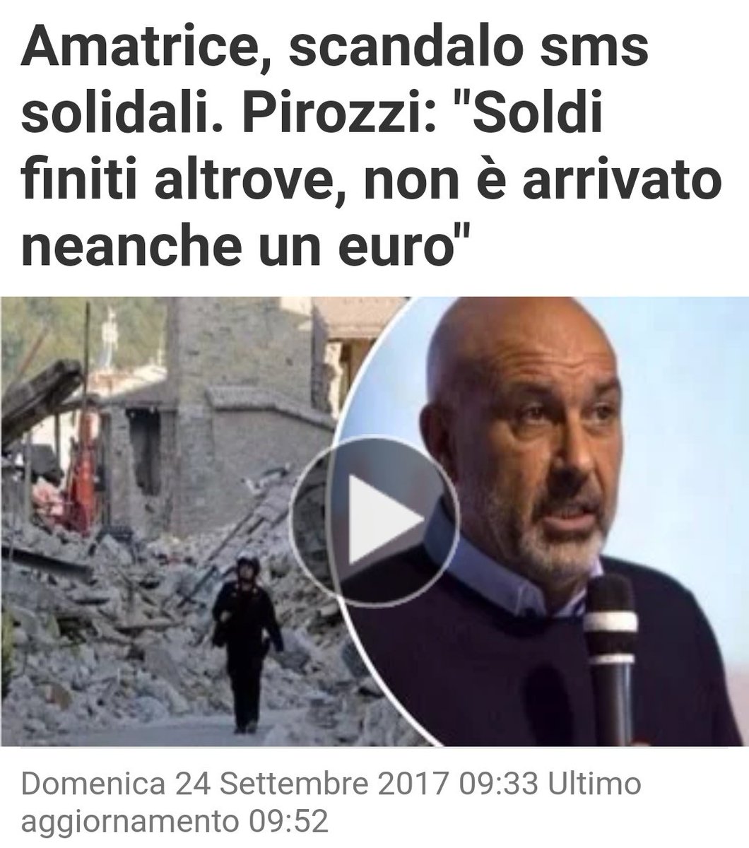 XMERIDIO78's tweet photo. Da non Vi lasceremo "Soli" a non Vi lasceremo i "Soldi".
#Amatrice #Terremoto 
#Renzi #Mattarella #Pirozzi https://t.co/I3w7s0BA3e