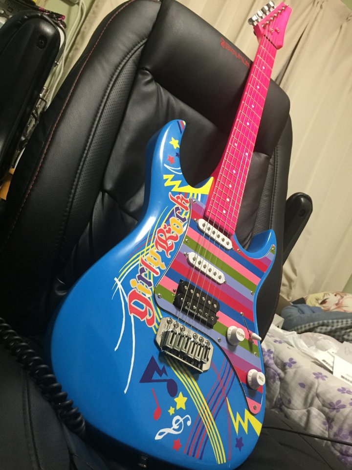 Squier ガーリーロックギター風-