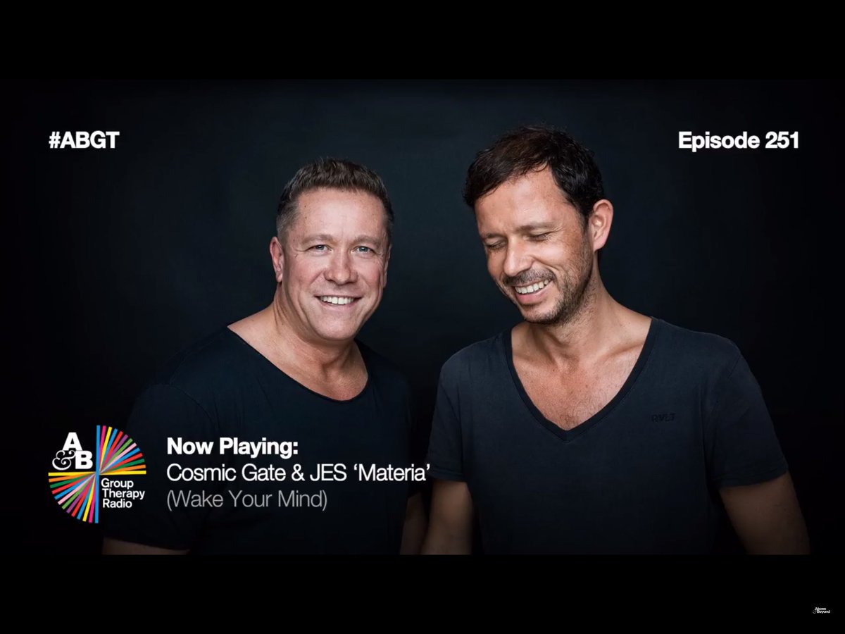Anjunakitchen_U's tweet photo. We are in Anjuna post therapy looking back at the goodies dished up in #ABGT251 &amp; this was top notch @cosmicgate @Official_JES #PostTherapy https://t.co/G0fczLfaIZ