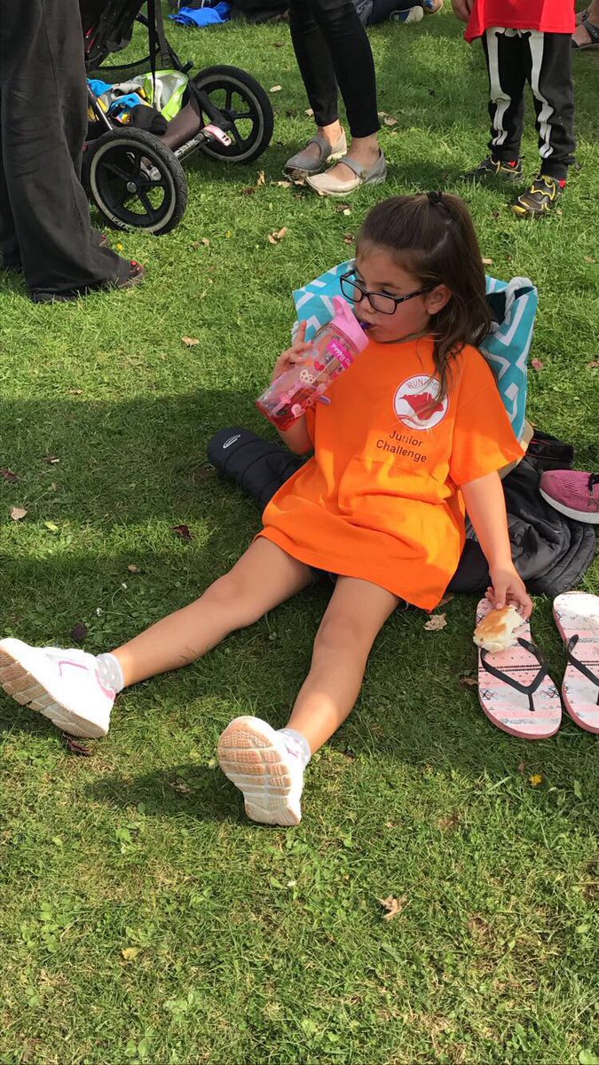 2k run done ✔️🏅(she was very disappointed Mo Farah wasn't in the same race)