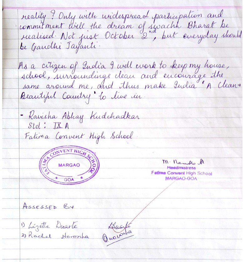 Narendra Modi On Twitter In Her Prize Winning Essay Ravisha From Narendra Modi On Twitter In Her Prize Winning Essay Ravisha From Goa Writes About What Should Be Done For A Swachhbharat Assignment Help Brisbane also Science Fiction Essay Topics How To Start A Proposal Essay