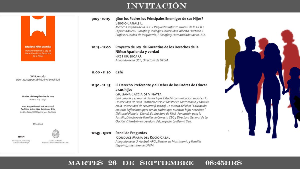 ¿Son Los Padres los principales enemigos de sus Hijos?PL Garantías Derechos Niñez;Derecho Padres Educar a sus Hijos serán los temas jornada.