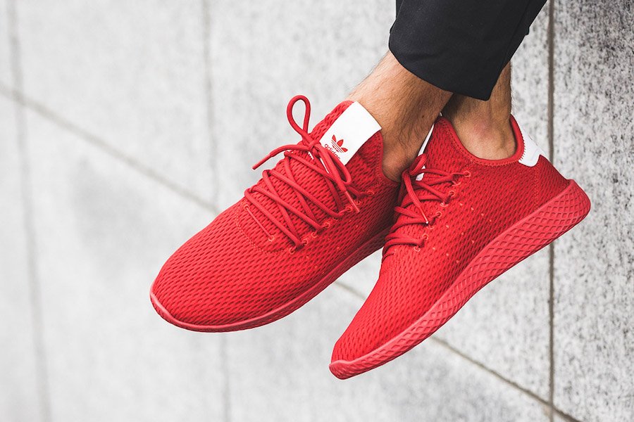 SunSandSport's tweet photo. Celebrate the hues of humanity with the Pharrell Williams x adidas Tennis Hu Solids Pack! Shop the Scarlet hue in-stores now! https://t.co/H4TcYRGrhr