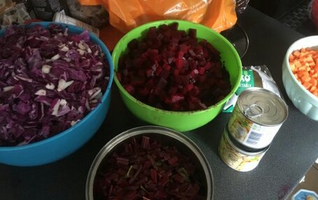 Preparing a wonderful vegan borscht for our LGBT Railroad Fundraiser today at 5pm at the <a href="/whitelionNG9/">Seflipe</a>
