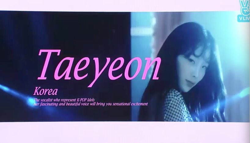 "Taeyeon, the vocalist who represents Kpop idols. Her fascinating &amp; beautiful voice will bring you sensational excitement"

WHERE'S THE LIE