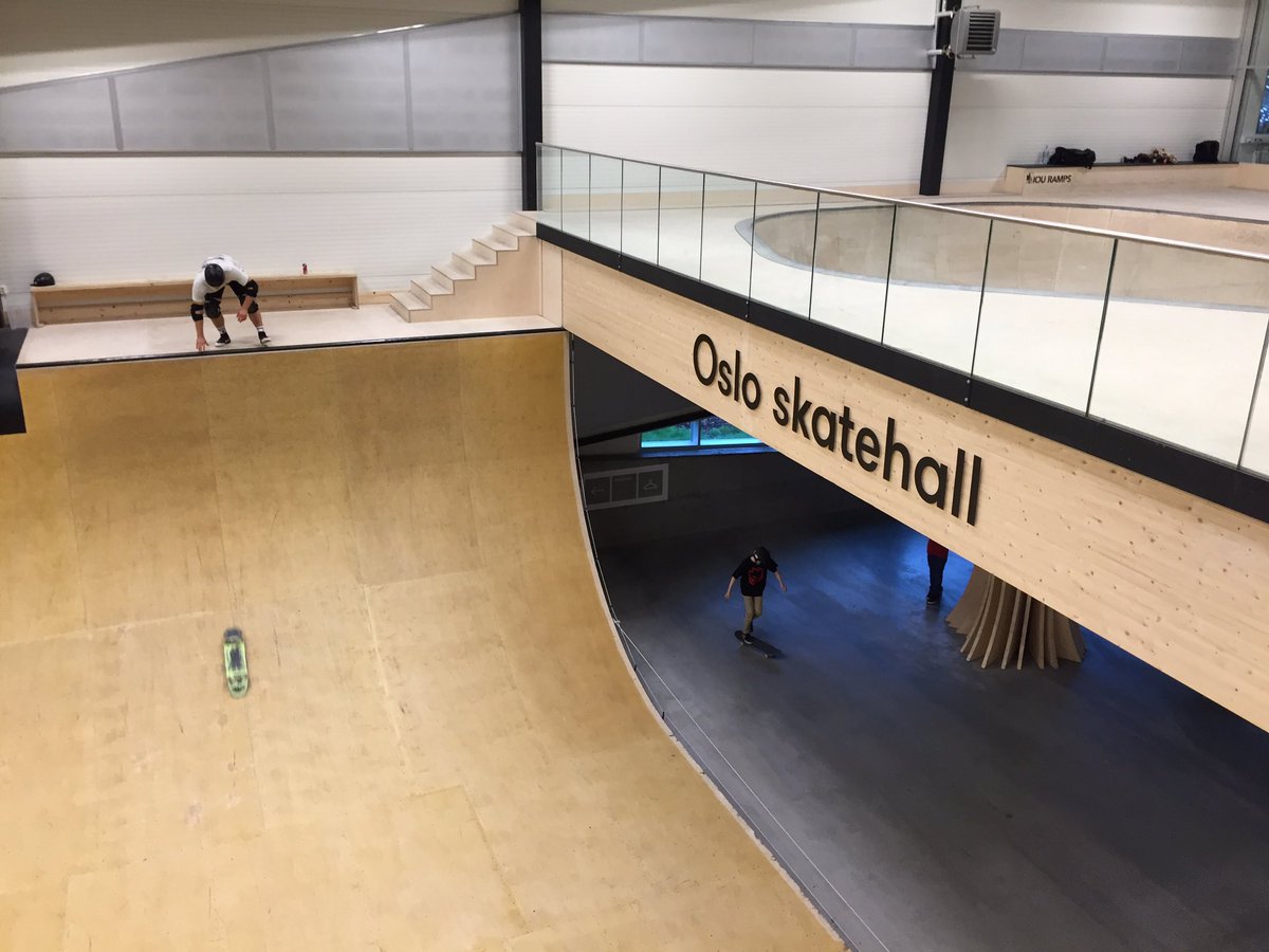 Vi er på plass i #OsloSkatehall i forbindelse med #openhouseOslo2017 og svarer på spørsmål fra kl 15