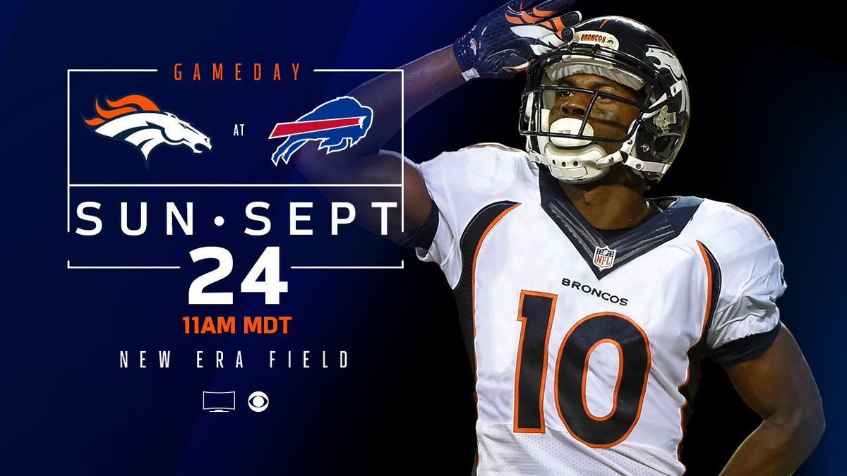 Broncos's tweet photo. We know it's early, #BroncosCountry.

But IT'S GAMEDAYYYYYYYYYYYYYYY! https://t.co/eM7ebS7BML