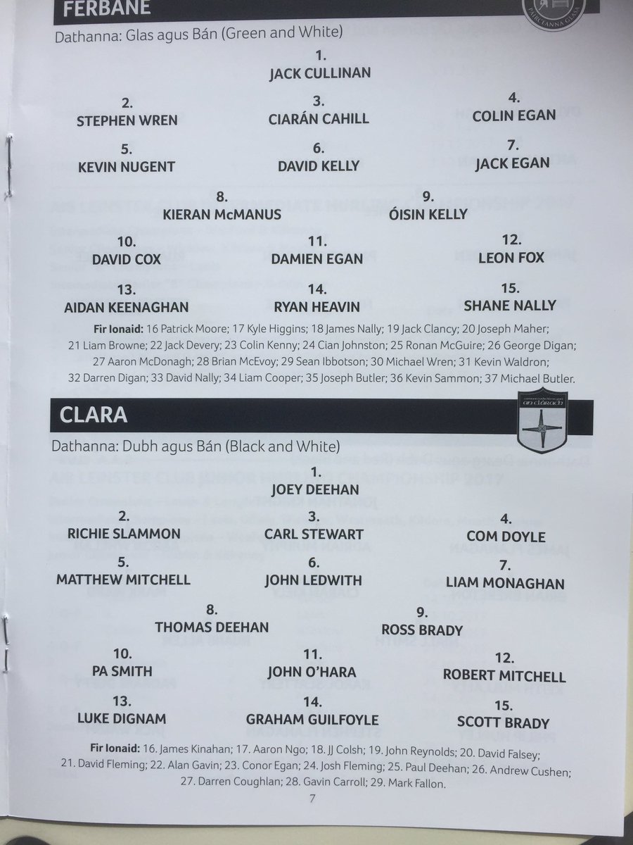 ferbanegaa's tweet photo. Teams for semi final today 2:30. https://t.co/AbTj9agIxj