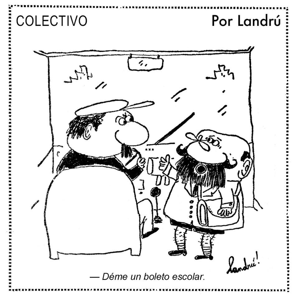 El humor de #Landrú en el #DíaDelColectivero