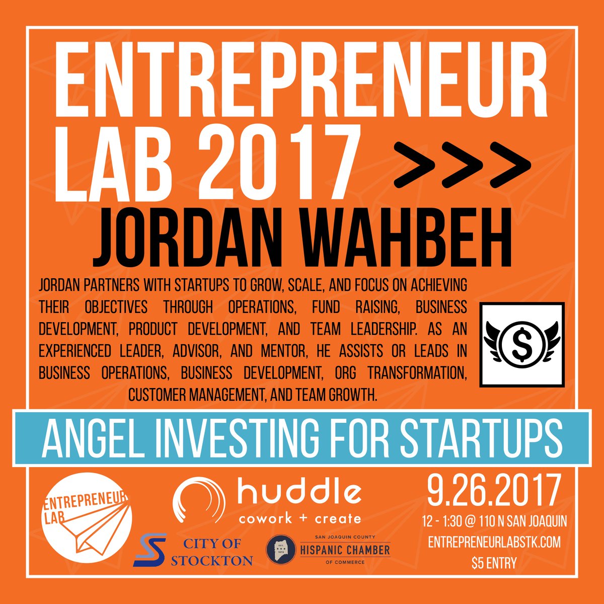 GeorgeParrish1's tweet photo. #EntrepreneurLab #JordanWahbeh -
"AngelInvestingforStartups" #Huddle #StocktonCa #Entrepreneurs #StartUps #FinTech
https://t.co/A2etr7G6tB https://t.co/JSrM0kRAi4