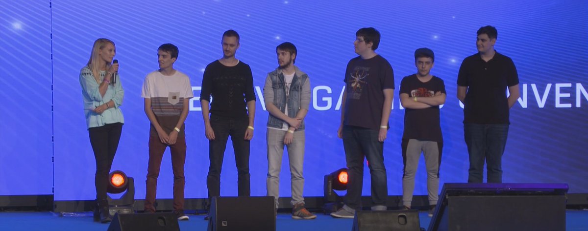 The <a href="/GGConvention/">GGC</a> #Overwatch Grand Final getting started soon 💪
Our boys are ready on stage ! #ForTheMyths
📺: twitch.tv/esl_alphacast