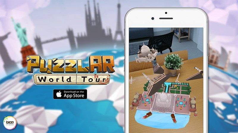 Jigsaw puzzles realized in Augmented Reality #ARkit by <a href="/BicaStudios/">Bica Studios</a>. here is out preview:  vrgamesfor.com/puzzlar-world-…