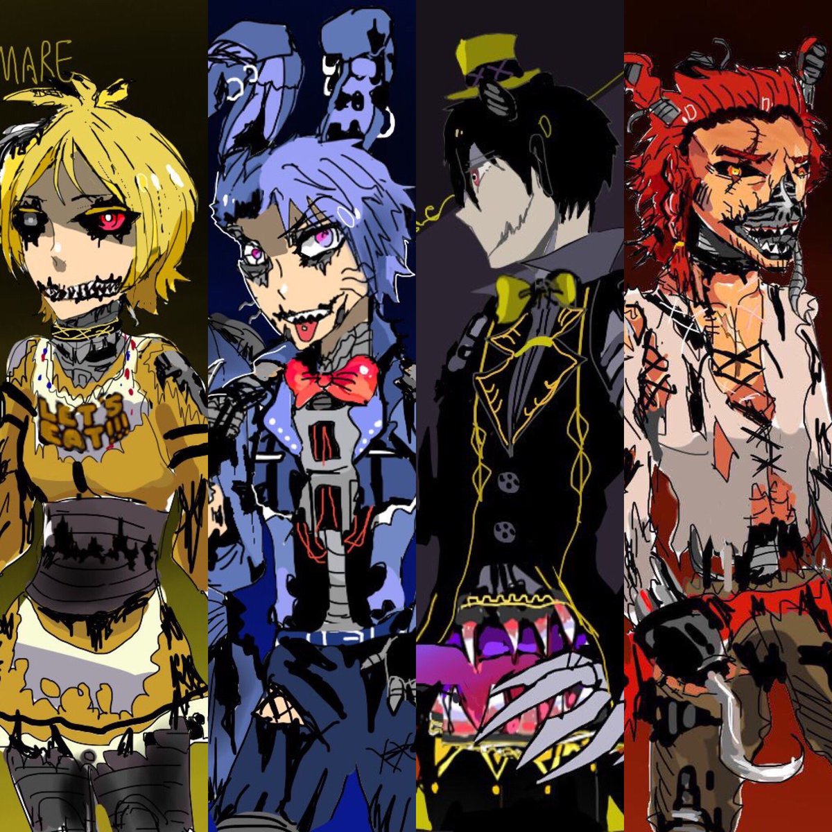 ஜ 夜嵐 Alatsuki Arashi ஜ あまり描いてなかったんで便乗です キャラクターの擬人化を投下すると誰かが描いてくれる ஜ 夜嵐 Alatsuki Arashi ஜ あまり描いてなかったんで便乗です キャラクターの擬人化を投下すると誰かが描いてくれる