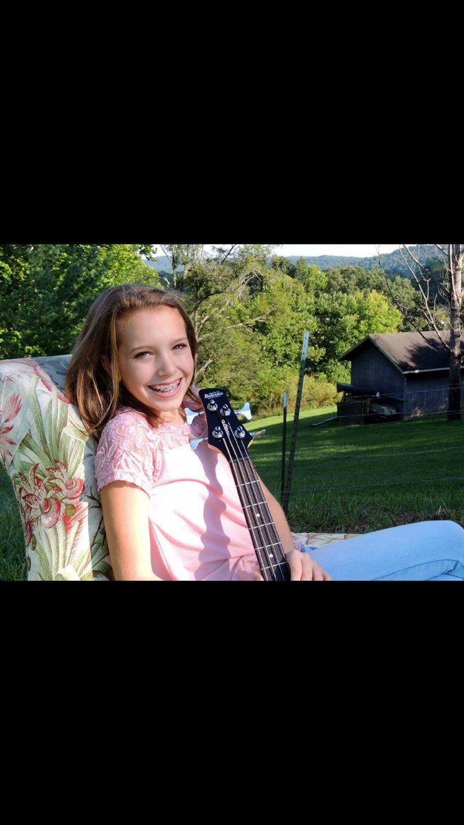 This is Marissa, our bands bass player! Aside from playing the bass she spends HOURS dancing!!! So cool!🌟