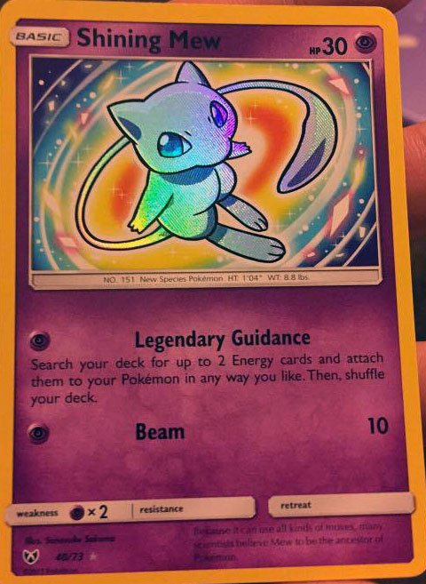 Shining Mew - Shining Legends - Pokemon