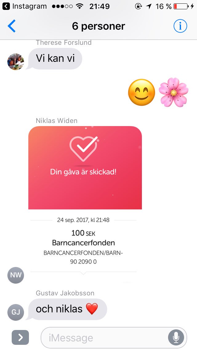 Bästa månadstraditionen i familjegruppchatten