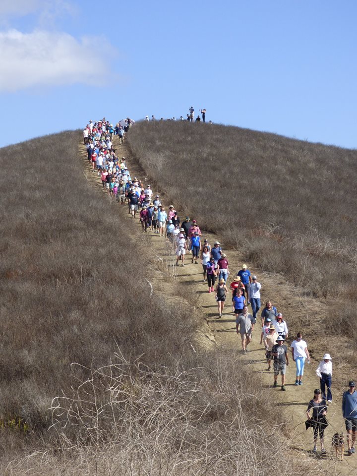 NotMyTollRoadOC's tweet image. Yesterday hundreds at the "No Toll Road" Hike along the Forester Trail Ridgeline #TCAStayAway #DisbandtheTCA #Tollroadnotwantedorneeded