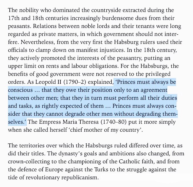 The Habsburgs left local governance to the local nobility but they often stepped in to side with the peasantry in case of mistreatment.