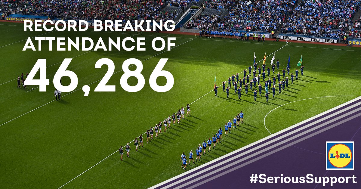 It's official! It's a record breaking number in attendance here at Croke Park today! #SeriousSupport