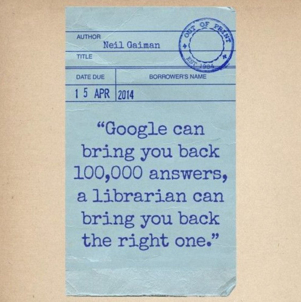 goodreads's tweet image. Thank you to all the librarians over the years who have helped us find the right book! bit.ly/2xCQL1m