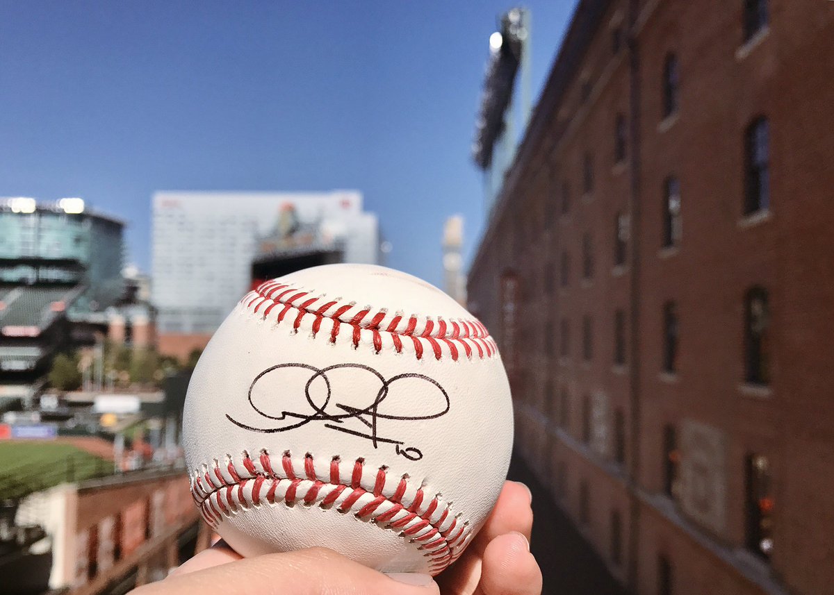 masnOrioles's tweet photo. We're giving away this @SimplyAJ10 ball for the final home game of the season. RETWEET to enter to win! #IBackTheBirds https://t.co/8jSLP2s13s