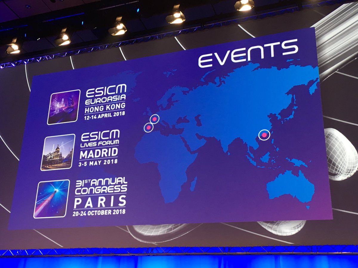 2018 <a href="/ESICM/">ESICM</a> events #EUASIA18 #LIVES2018 #LIVESFORUM18 #OpeningCeremony <a href="/DrMCecconi/">Maurizio Cecconi</a>