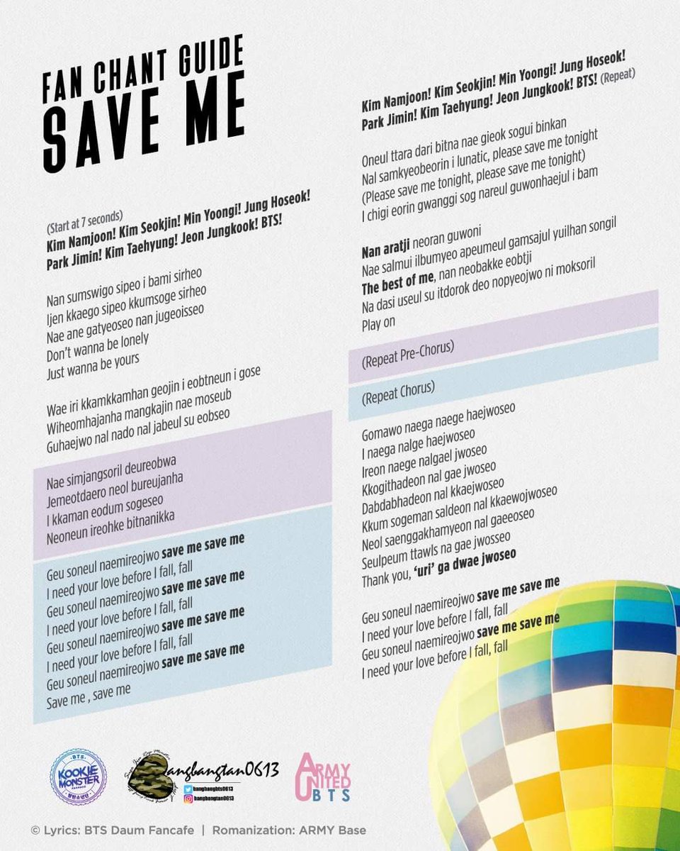 Save Me Fanchant #BTS  #방탄소년단  #Fanchant  #SaveMe