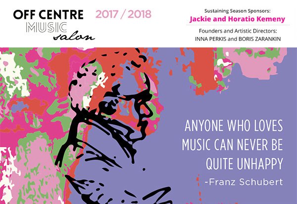 Sunday, Oct.1 - 23rd Annual Schubertiad: Schubert Manifold - offcentremusic.com/?event=23rd-an…