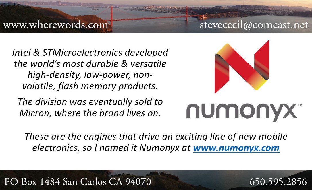 WhereWords's tweet image. #Yesinamedit #numonyx #intel #micron #mobile #flashmemory #semiconductor #mobile #B2B #trademarks #namer #naming #branding #VerbalBranding
