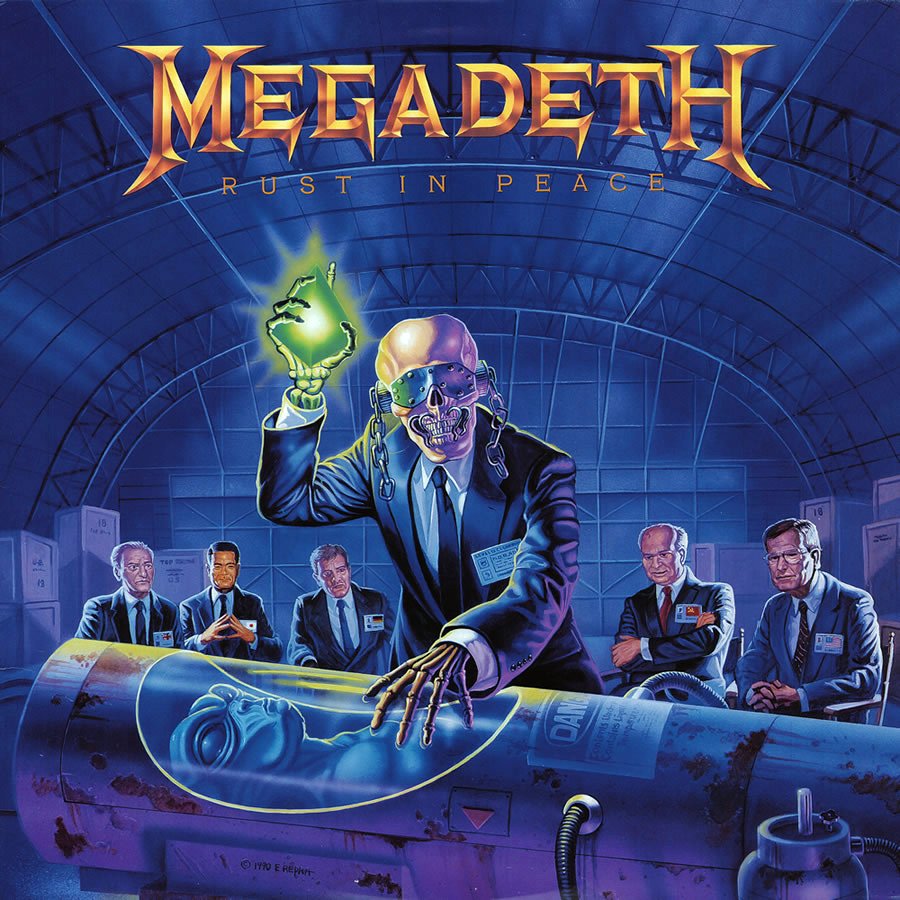 Megadeth's tweet image. On this day in 1990, our fourth studio album 'Rust in Peace' was released. What is your favorite track on the album?