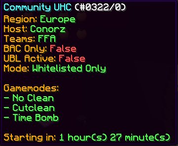 Ominous_Clan's tweet image. Ominous Summer UHC!
FFA / CutClean / TimbBomb / NoClean
TS: 51.255.206.253
8pm BST / 3pm EST
🔁+ reply with IGN for a Whitelist!