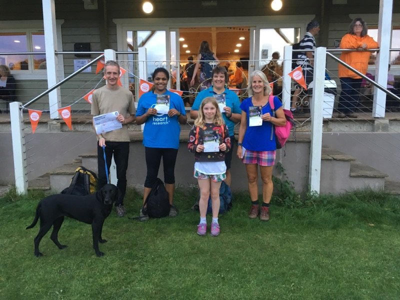 NibleySchool's tweet photo. (Reduced) Team NorthNibley at the finish line, 21 miles and many more smiles later. Congratulations to you all! #5vw https://t.co/6TvXC3qd6q