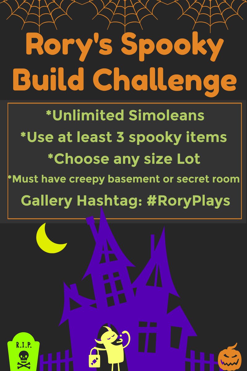 RoryPlays_'s tweet image. Fall means time for Spooky Builds! No layout to encourage use of imagination! 
If you try this out, tweet me your pics! 🎃🍂