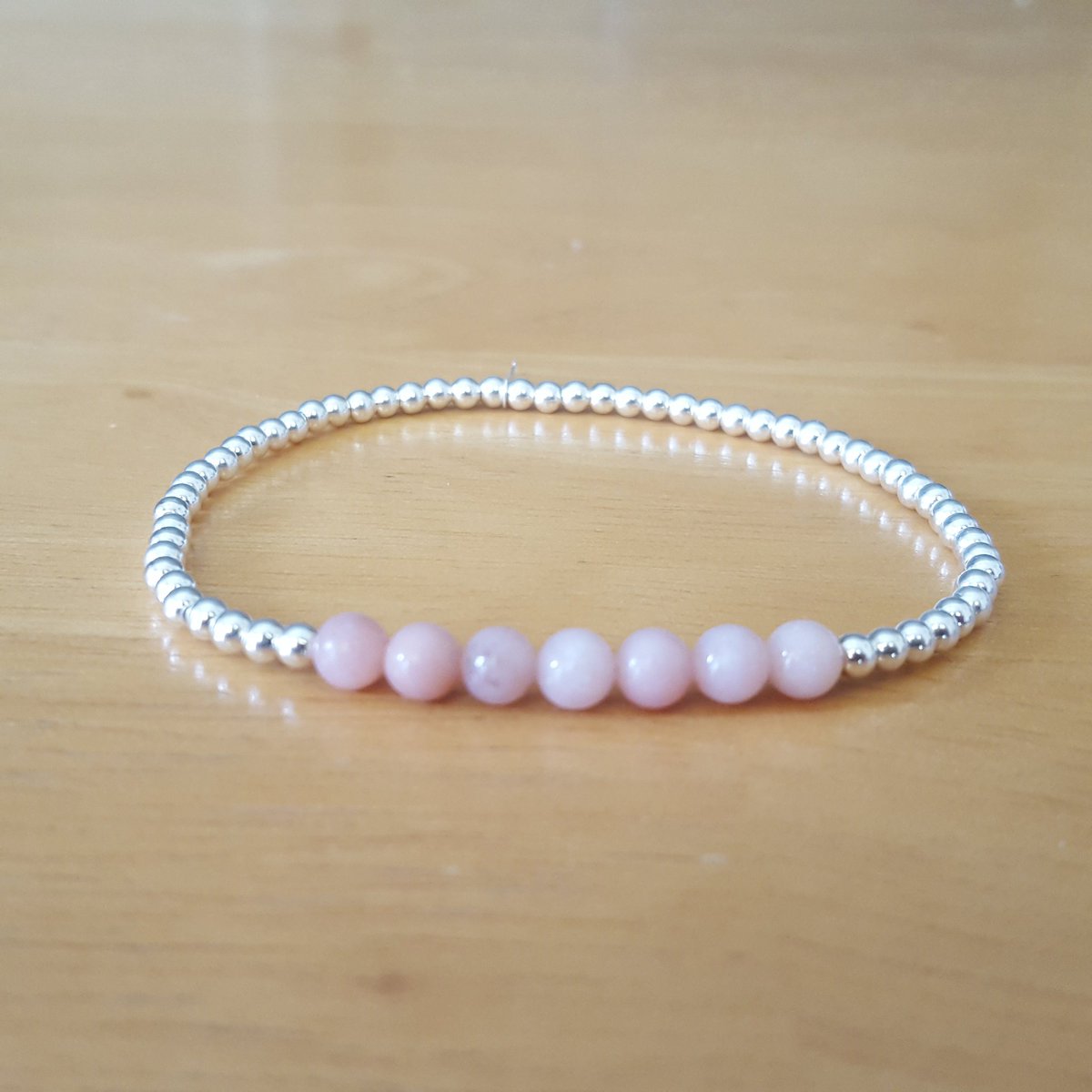 EFraserDesigns's tweet photo. Pink opal and sterling silver bracelet #crafthour #womaninbizhour #opal #octoberbirthstone #octoberbirthdaygift #sterlingsilverjewellery https://t.co/9uYhLHb4tU