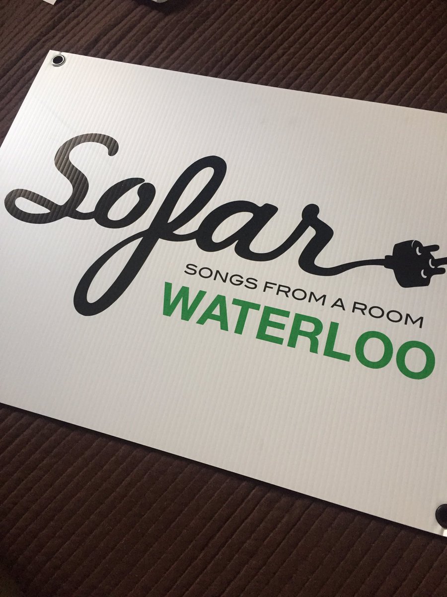 Today is the BIG day, our first show is this evening... got this giant sign printed.