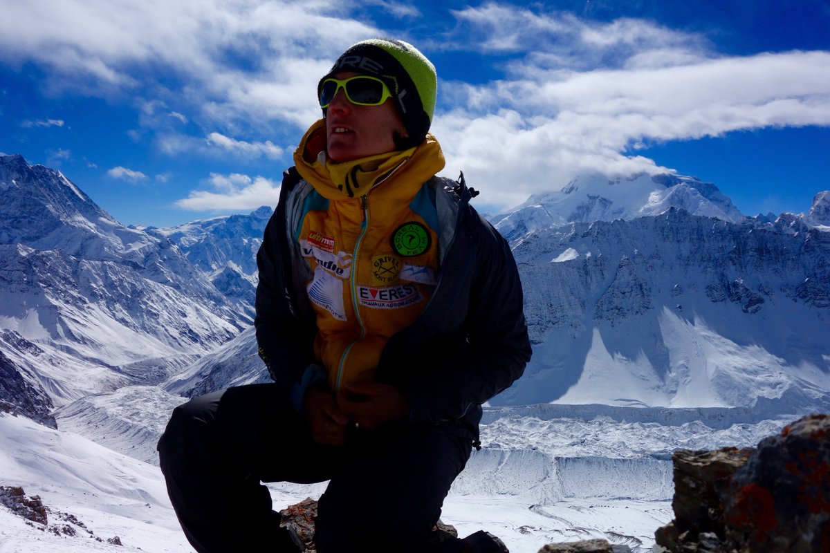 Le Manaslu derrière mon dos... et le tibet en face de moi ;-)
La vida es chula !