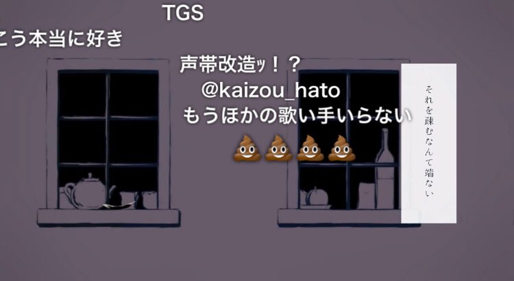もこう先生の威嚇ハトーボー Kaizou Hato Twitter