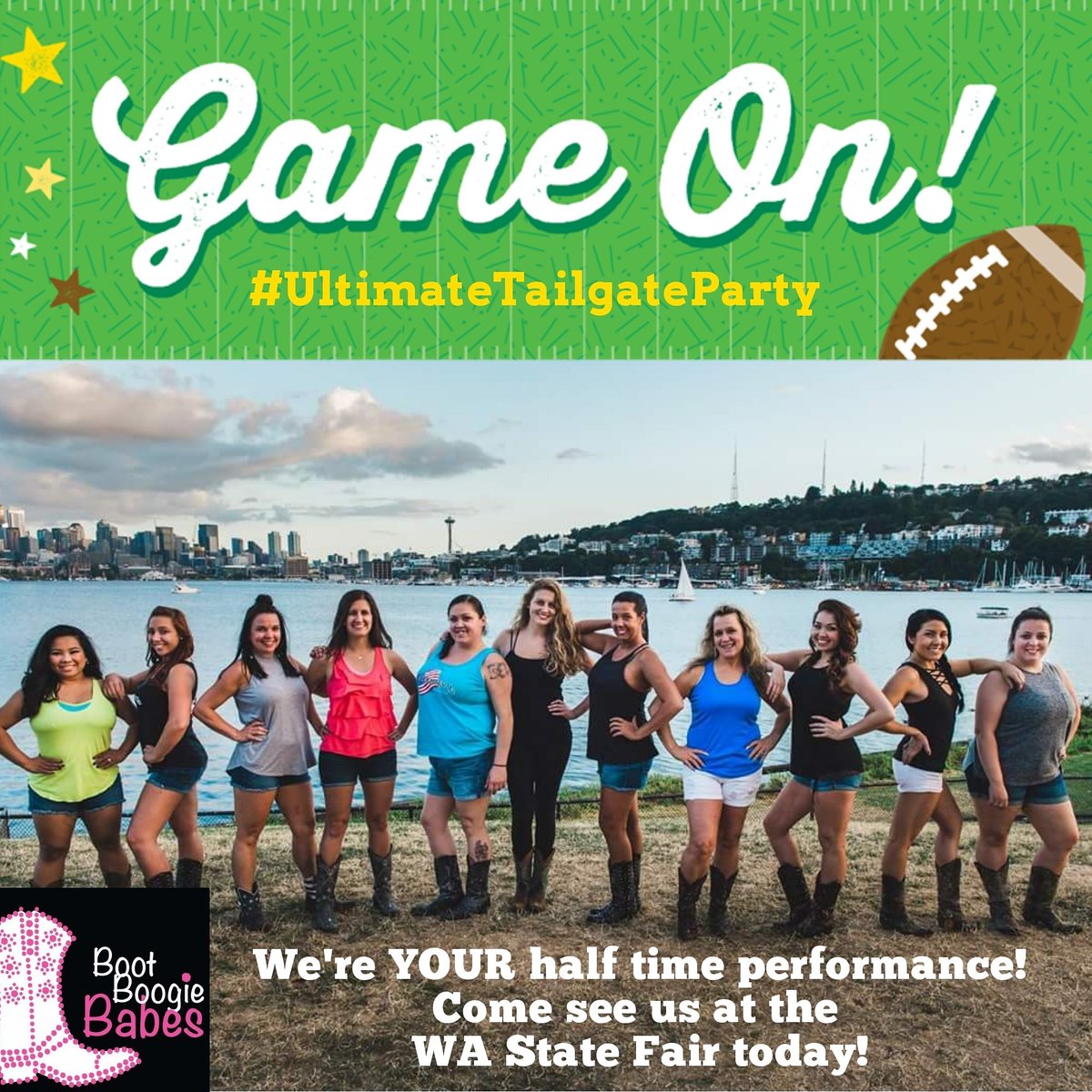 #UltimateTailgateParty #B3 #HalftimeShow #LineDancing #GoHawks