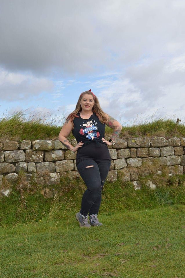 RRBurlesque's tweet photo. Our gorgeous @rosaclare rocking that uniform at Hadrian's Wall!! #sundayfunday #wegeteverywhere #teamrockette #rocketteuniform #travelfun https://t.co/RvXofvsV1s