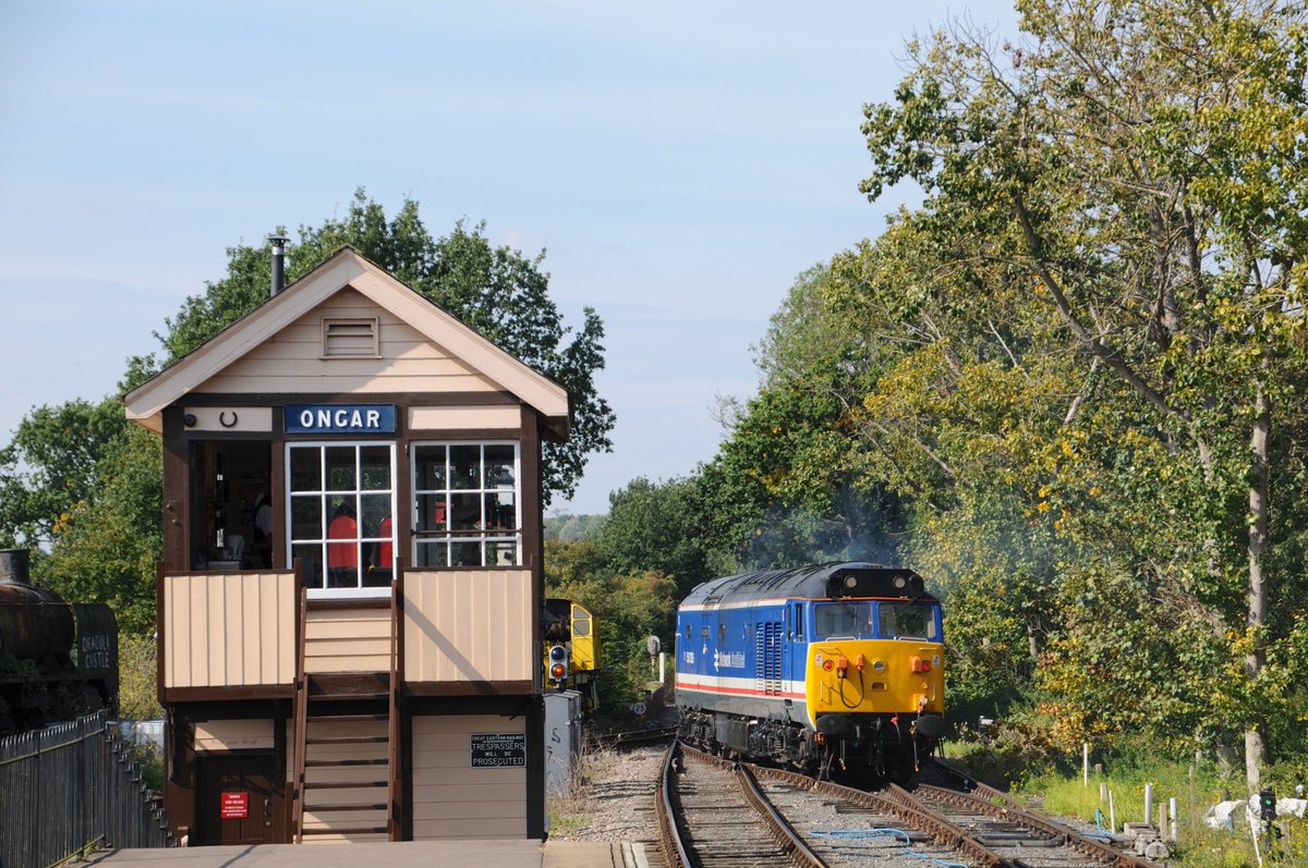 50026 #Indomitable #Ongar @eorailway #DieselGala 24-9-17 #Class50 #Hoover #EnglishElectric #ProperLoco #GreatDayOut #NSE