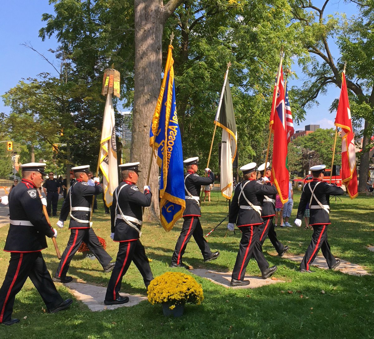 BardishKW's tweet photo. A moving tribute by @KitchFire for our #FallenFighters today. Thank you for your service and for your sacrifice. #WeRemember https://t.co/g7EWn8uN95
