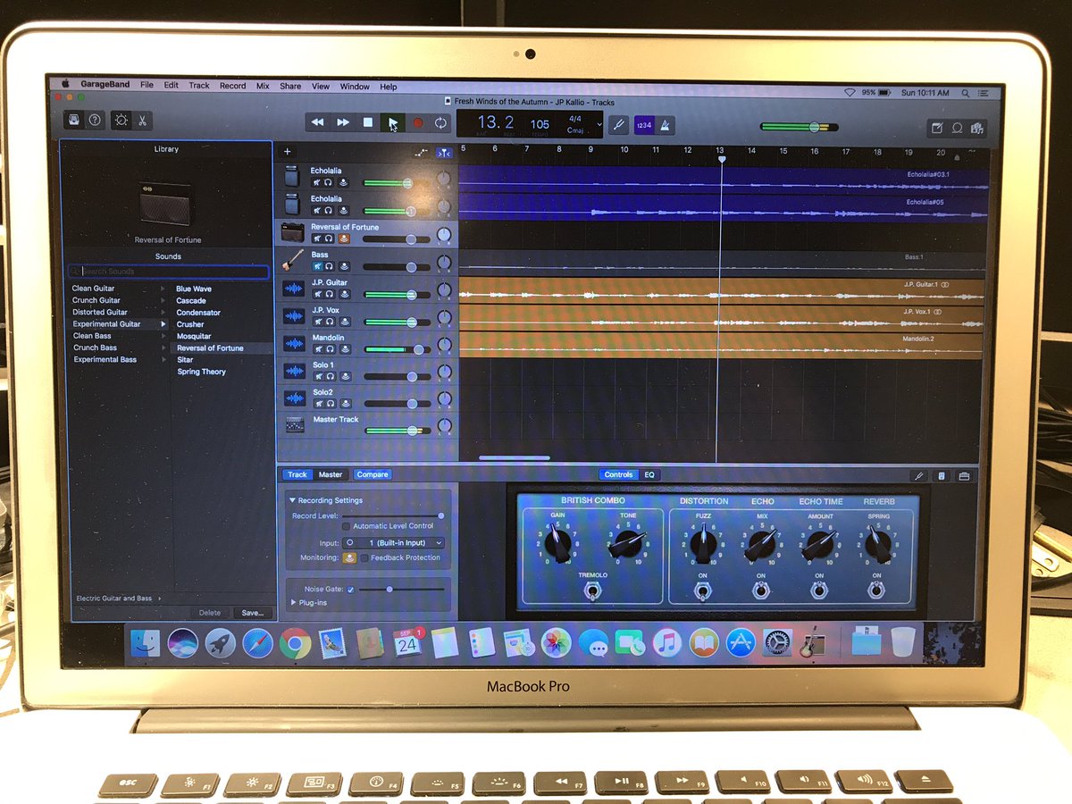 BigSmokeMTB's tweet photo. Recording some bass and guitar tracks for a new #collaboration on #Melosity by .@jpkalliomusic called Fresh Winds of the Autumn https://t.co/1XMrRHCWZd