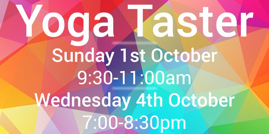 Yoga taster sessions are in the Gymnasium on Sunday 1st October at 9:30am and Wednesday 4th at 7pm! See you there! #CSUSports