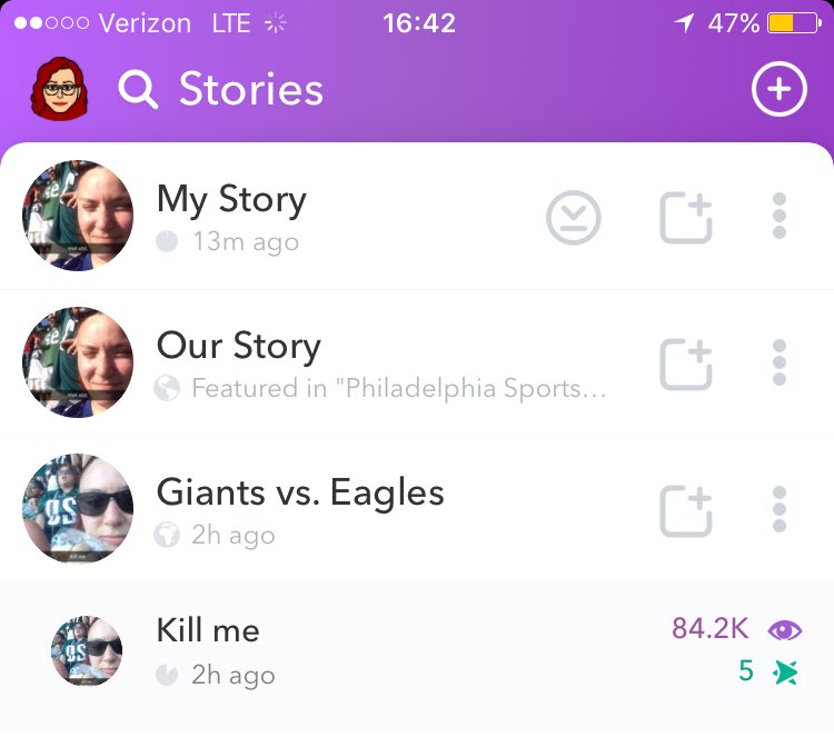 DaniClaire93's tweet photo. Welp, can't compete with a 69-yard FG...At least my bravery made me #SnapchatFamous ¯\_(ツ)_/¯ https://t.co/LU81dUYa7D