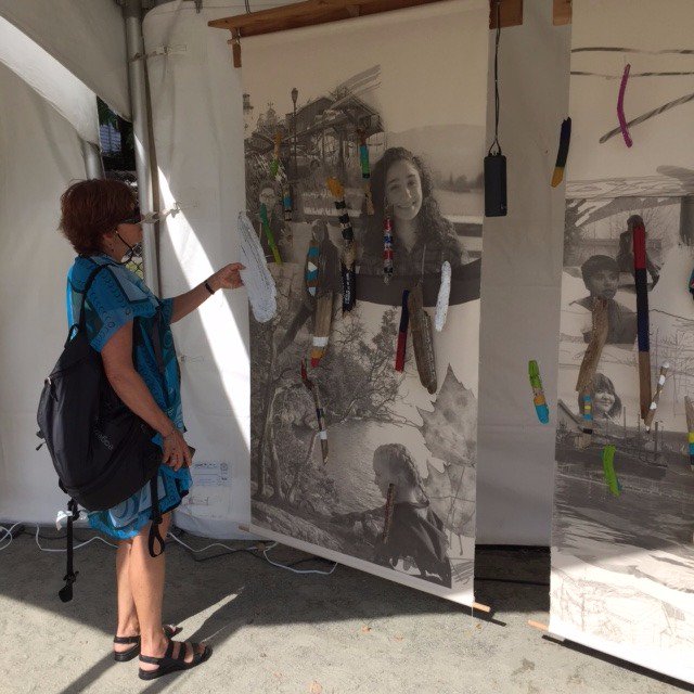 Rec_Can's tweet photo. Sight Unseen: Mural of Merging Voices at #ReconciliationExpo #Namwayut #WalkforRec https://t.co/JUxG4oJlLY