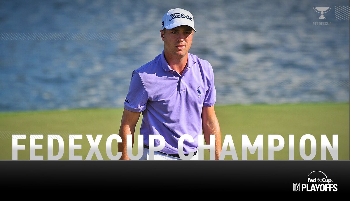PGATOUR's tweet photo. .@JustinThomas34 wins the #FedExCup! https://t.co/0koRYXUwow