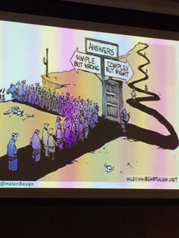 The problem with always looking for the quick easy answer! <a href="/HQSCNZ/">Te Tāhū Hauora Health Quality & Safety Commission</a> @helenbevan #SocialMovNZ