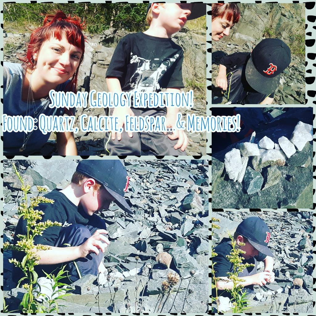 sarah_sarahryan's tweet photo. #sciencekid #Geology #quartz #calcite #lowtechsunday https://t.co/pi76yahUzy