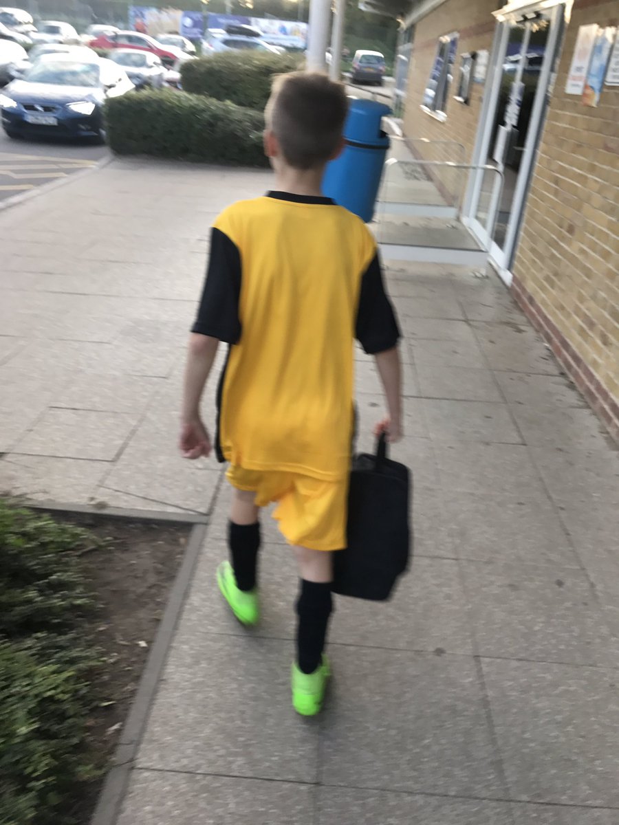 AdamAdamaiken's tweet photo. @CUCoachMattC Rhys in his new kit ready for training after scoring a hatrick for his local club @HatfieldComets against wormley on Sunday https://t.co/axC4ggFqdJ